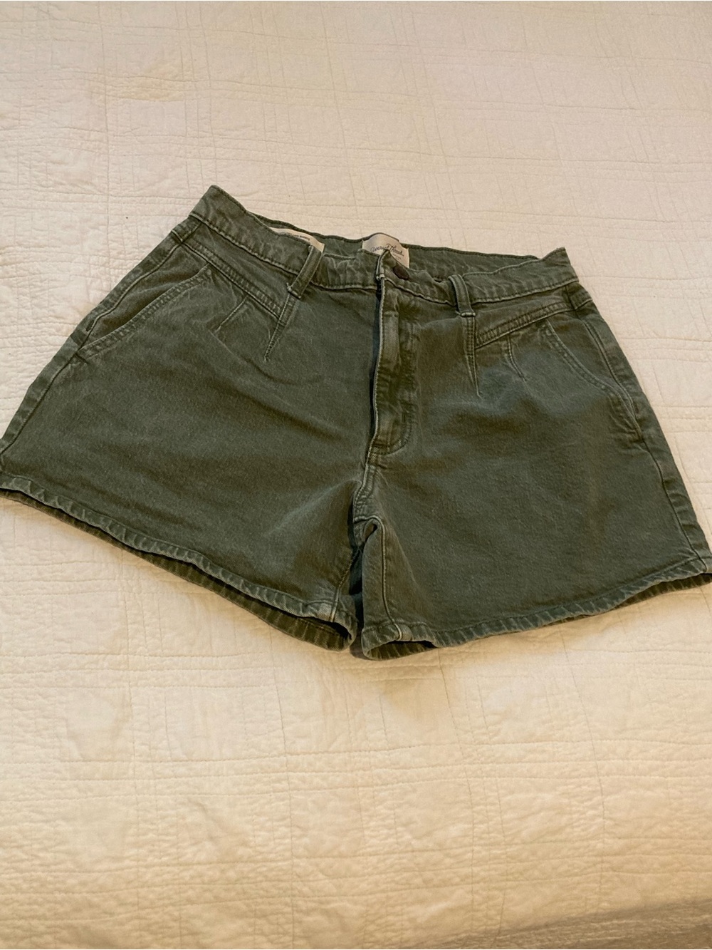 Universal Thread Olive Green High-Rise Bermuda Shorts